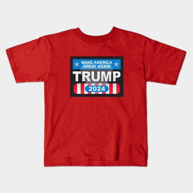 Trump Make America Great Again Kids T-Shirt by Dale Preston Design